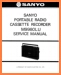 Sanyo M-9980-LU Portable Stereo Main Schematics - PDF & Tech Help* | English