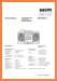 Sanyo MCDS-663 Portable Stereo Main Technical Manual - PDF & Tech Help* | English