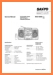 Sanyo MCDS-665 Portable Stereo Main Technical Manual - PDF & Tech Help* | English
