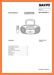 Sanyo MCDZX-570-M Portable Stereo Main Technical Manual - PDF & Tech Help* | English