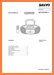 Sanyo MCDZX-570-M Portable Stereo Addendum - B Technical Manual - PDF & Tech Help* | English