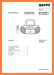 Sanyo MCDZX-570-M Portable Stereo Addendum - C Technical Manual - PDF & Tech Help* | English