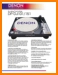 Denon DPDJ-151 Turntable Record Player Main Brochure - PDF & Tech Help* | English