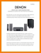 Denon S-102 DVD Player Main Brochure - PDF & Tech Help* | English