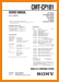 Sony CMTCP-101 Mini Shelf System Main Technical Manual - PDF & Tech Help* | English