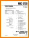 Sony MHC-3700 Mini Shelf System Main Technical Manual - PDF & Tech Help* | English