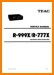 Teac R-777-X Tape Player Main Technical Manual - PDF & Tech Help* | English