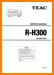 Teac RH-300 Tape Player Main Technical Manual - PDF & Tech Help* | English