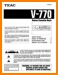Teac V-770 Tape Player Main User Book - PDF & Tech Help* | English
