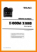 Teac X-1000 Tape Player Main Technical Manual - PDF & Tech Help* | English