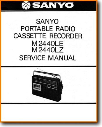 Sanyo M-2440 Portable Stereo Main Schematics - PDF & Tech Help* | English
