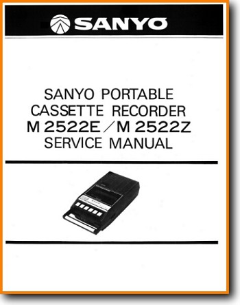 Sanyo M-2522 Portable Stereo Main Schematics - PDF & Tech Help* | English
