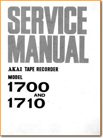 Akai 1710 Tape Player Main Technical Manual - PDF & Tech Help* | English