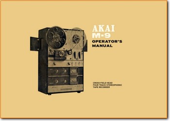 Akai M-9 Tape Player Main User Book - PDF & Tech Help* | English