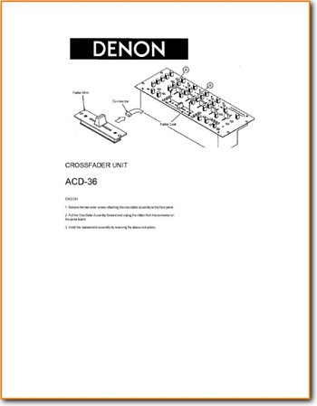 Denon ACD-36 Amp Receiver Main Article - PDF & Tech Help* | English