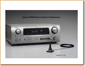 Denon AVR-08 Amp Receiver Main Brochure - PDF & Tech Help* | English