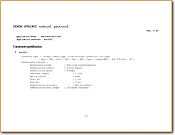 Denon AVR-3806 Amp Receiver Addendum - B Article - PDF & Tech Help* | English