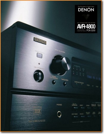 Denon AVR-4800 Amp Receiver Main Brochure - PDF & Tech Help* | English
