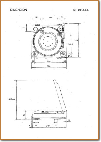 Denon DP-200-USB Turntable Record Player Addendum - A User Book - PDF & Tech Help* | English