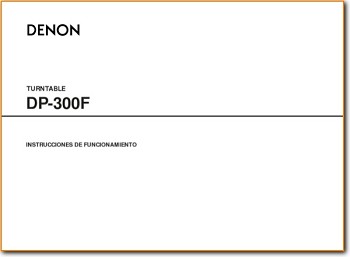 Denon DP-300-F Turntable Record Player Addendum - A User Book - PDF & Tech Help* | English
