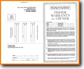 Fisher WARRANTY Sales Literature Main Brochure - PDF & Tech Help* | English
