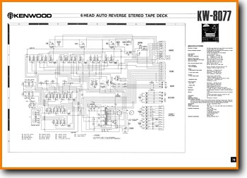 Kenwood KW-8077 Tape Player Main Technical Manual - PDF & Tech Help* | English