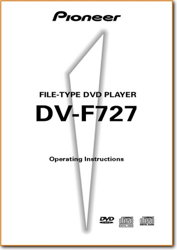 Pioneer DVF-727 DVD Player Main User Book - PDF & Tech Help* | English