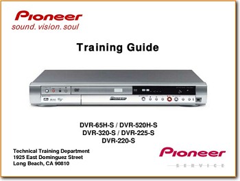 Pioneer DVR-225-S DVD Player Addendum - A Technical Manual - PDF & Tech Help* | English