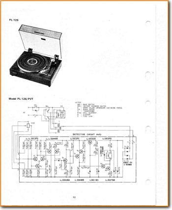 Pioneer PL-12-S Turntable Record Player Main Schematics - PDF & Tech Help* | English