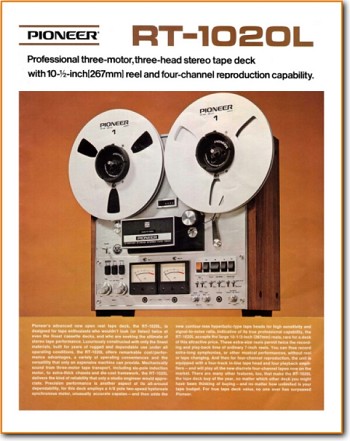 Pioneer RT-1020-L Tape Player Main Brochure - PDF & Tech Help* | English