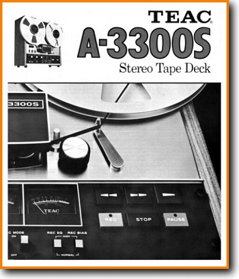 Teac A-3300-S Tape Player Main User Book - PDF & Tech Help* | English