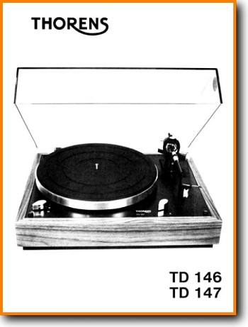Thorens TD-147 Turntable Record Player Main Technical Manual - PDF & Tech Help* | English