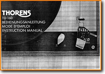 Thorens TD-160 Turntable Record Player Addendum - A User Book - PDF & Tech Help* | English