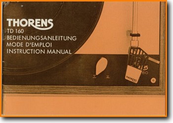 Thorens TD-160 Turntable Record Player Addendum - B User Book - PDF & Tech Help* | English