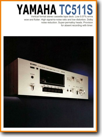 Yamaha TC-511-S Tape Player Main Brochure - PDF & Tech Help* | English